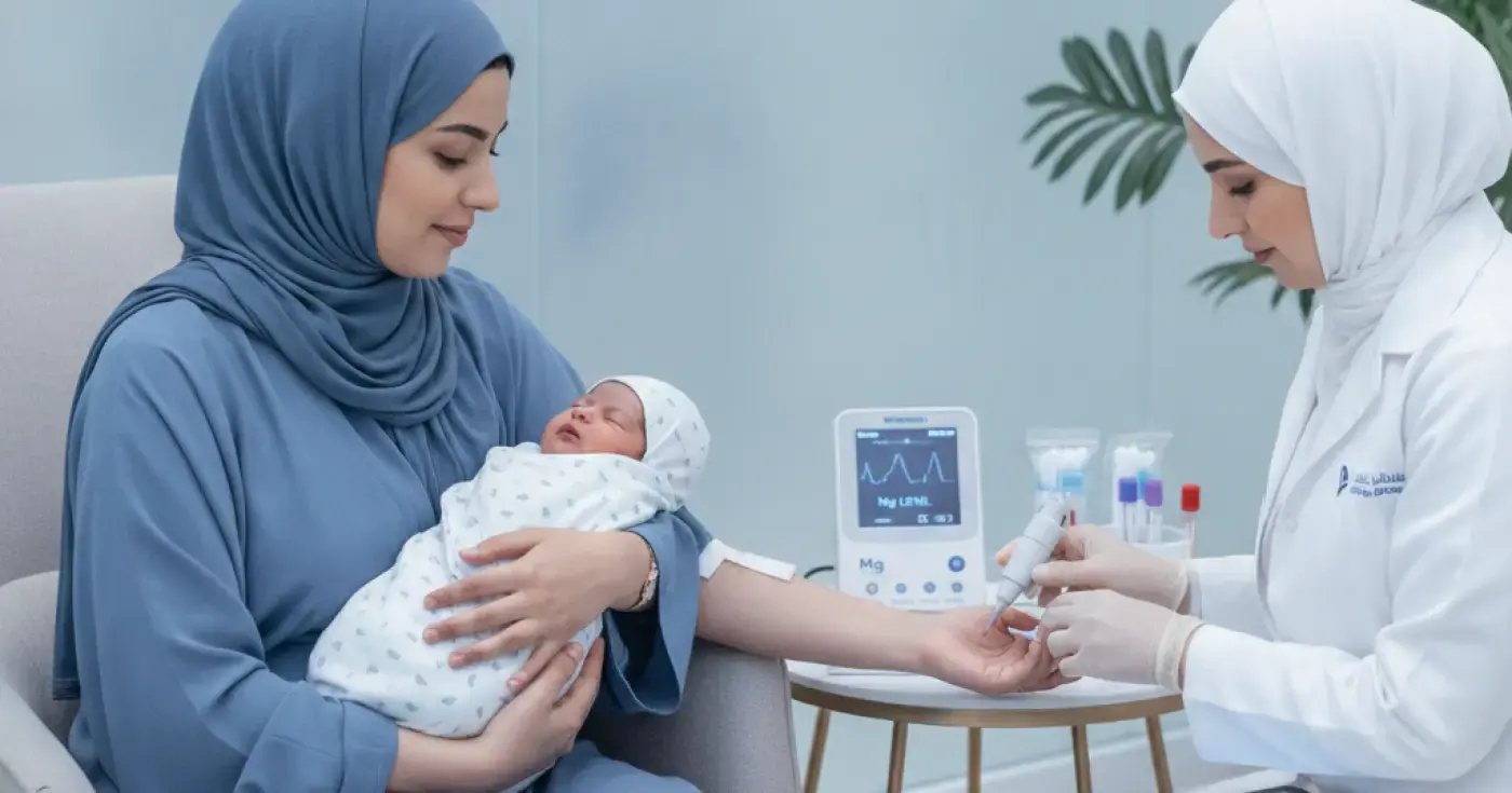فحص مستويات المغنيسيوم لتقليل تشنجات ما بعد الولادة