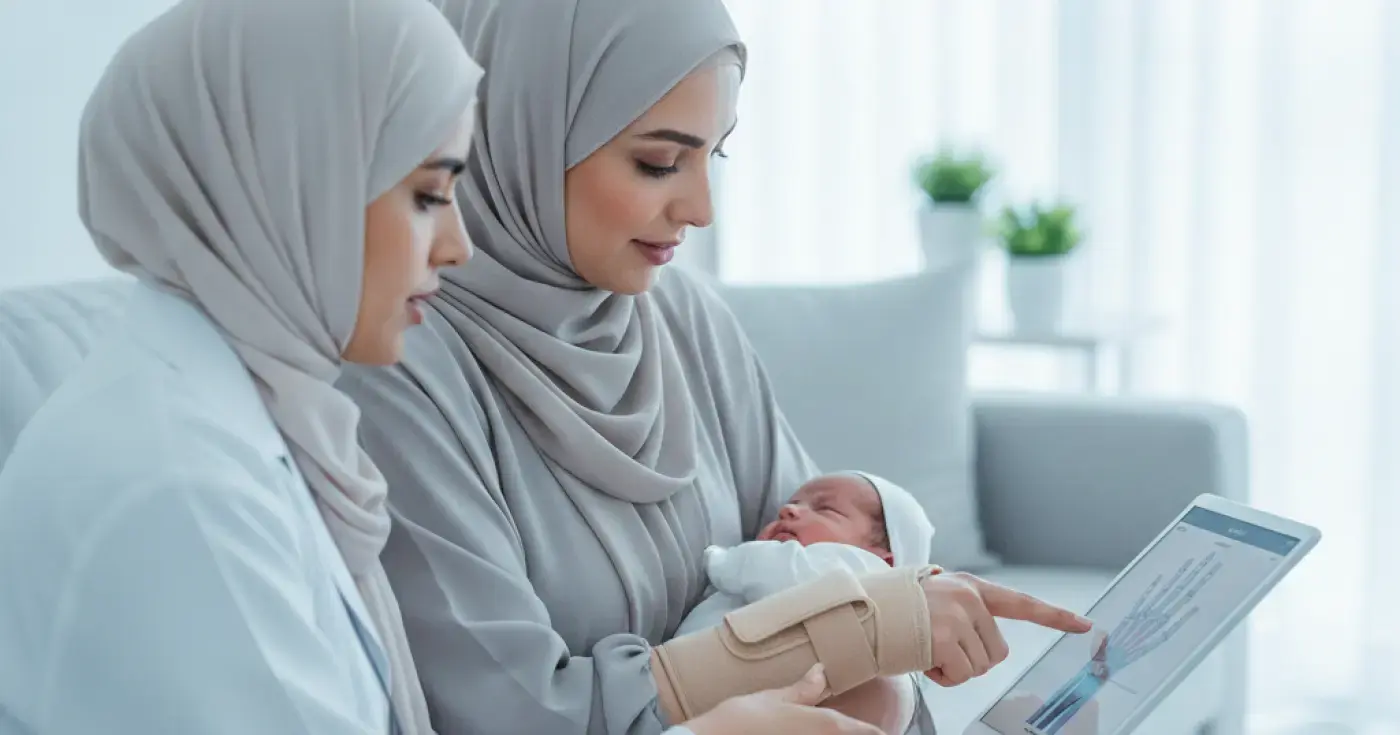 علاج التهاب غمد الوتر دي كيرفان بعد الولادة (إبهام الأم)