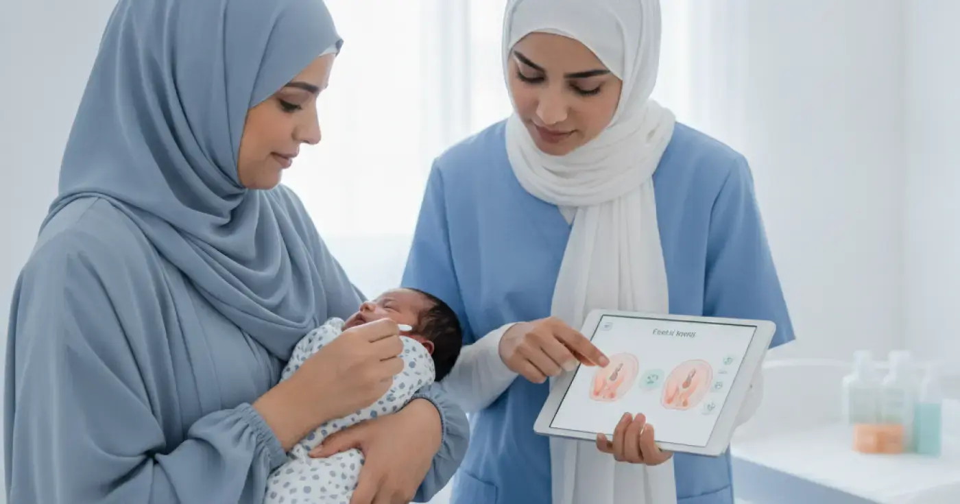 طريقة العناية بسرة المولود الجديد وتنظيف الحبل السري بأمان