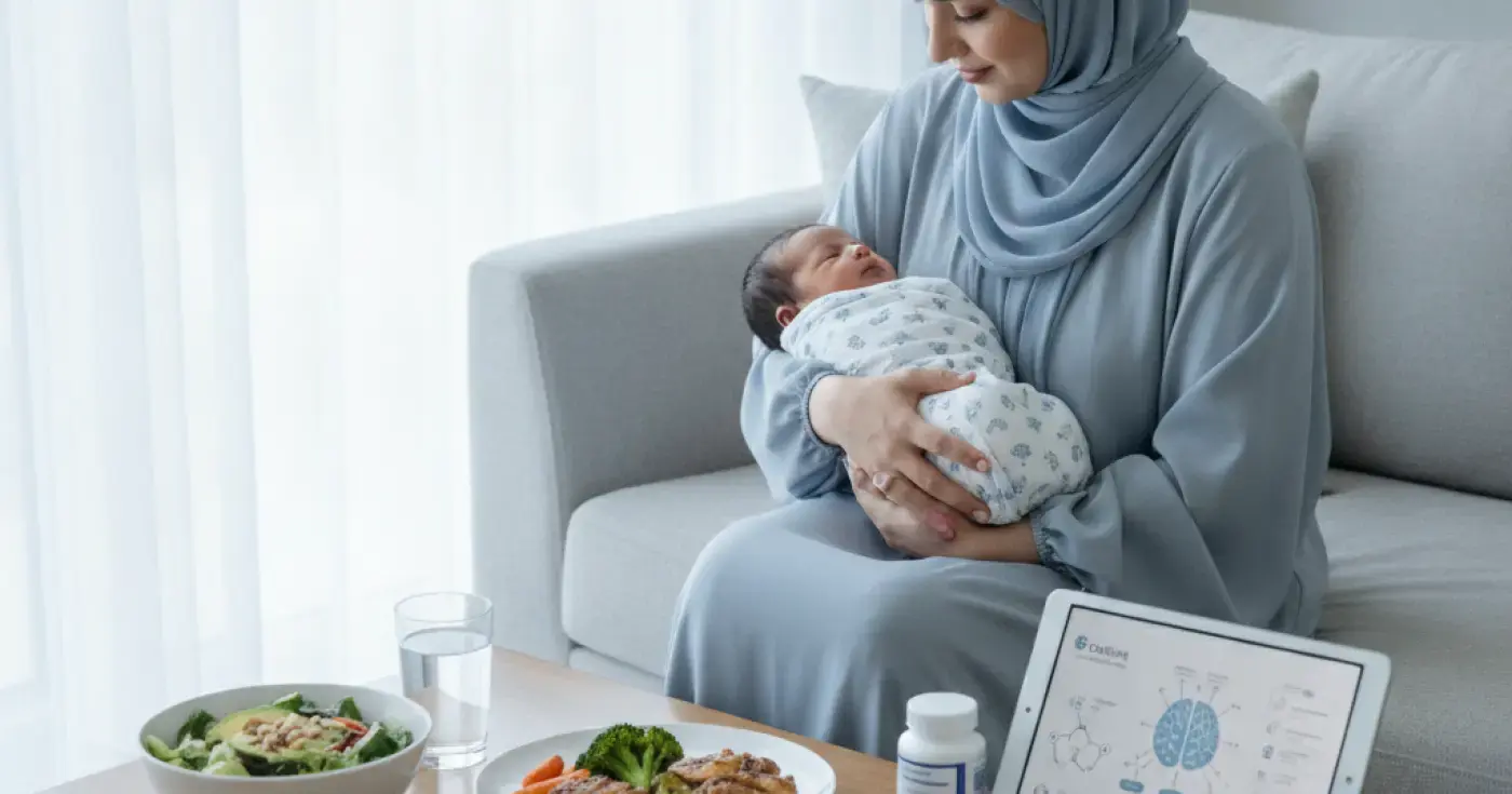 صحة طفلك تبدأ من تغذيتك: دليل شامل لفحص الكولين وفيتامينات ب للأمهات