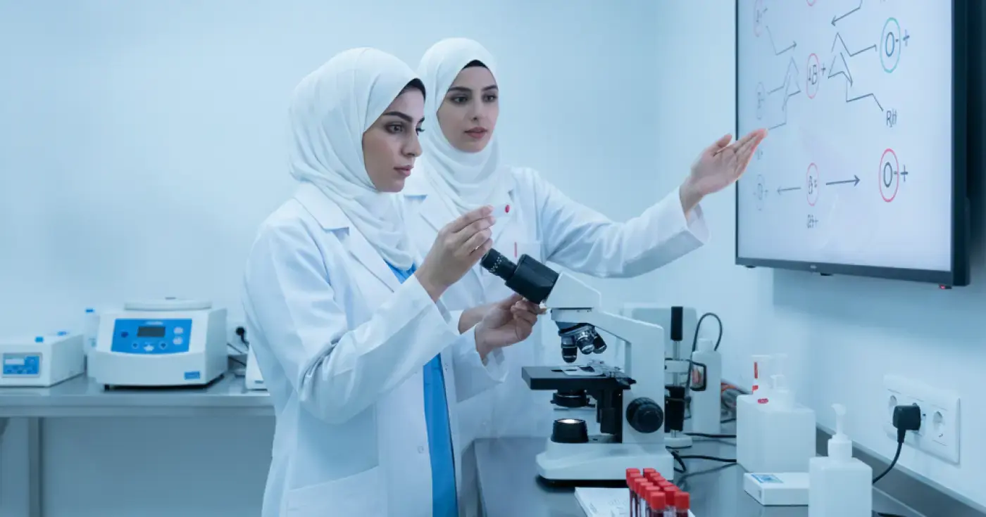 تحليل فصيلة الدم أثناء الحمل: دليل شامل للتوافق والعامل الريسوسي والوقاية من المضاعفات