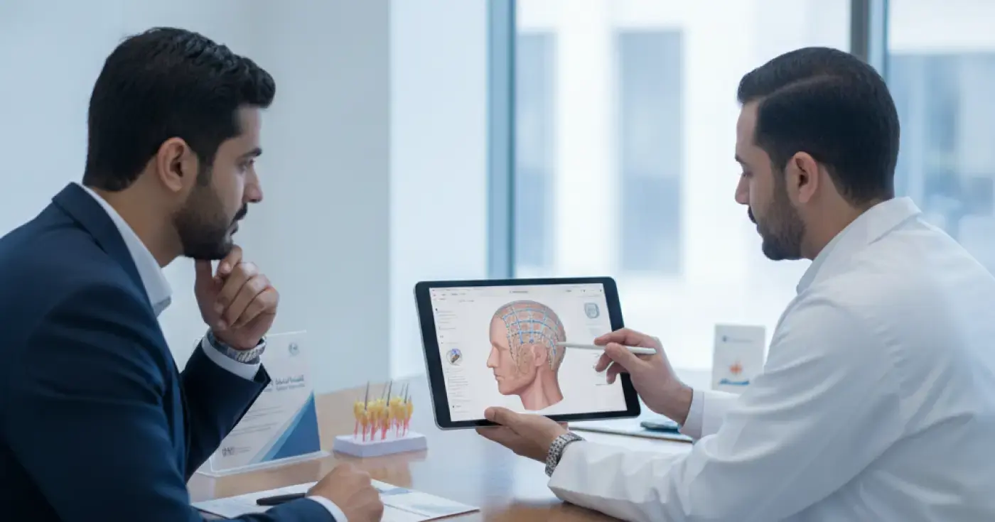 أهم الأسئلة التي يجب طرحها خلال استشارة زراعة الشعر