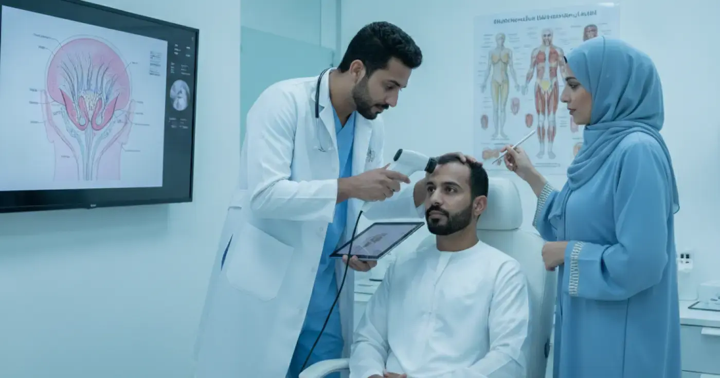 تقييم كثافة الشعر والمنطقة المانحة قبل زراعة الشعر: دليل الاستشارة الطبية