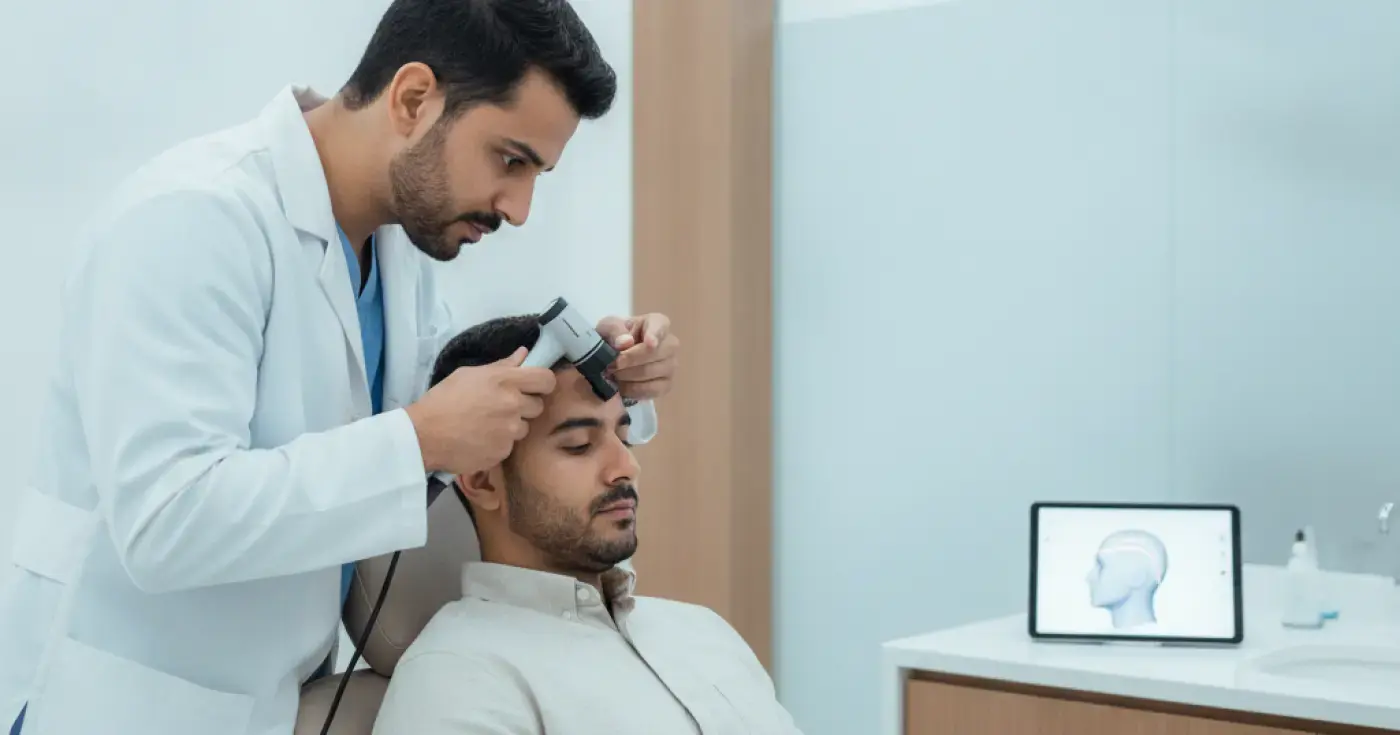 استشارة زراعة الشعر الأولى: دليل طبي شامل للخطوات والتوقعات