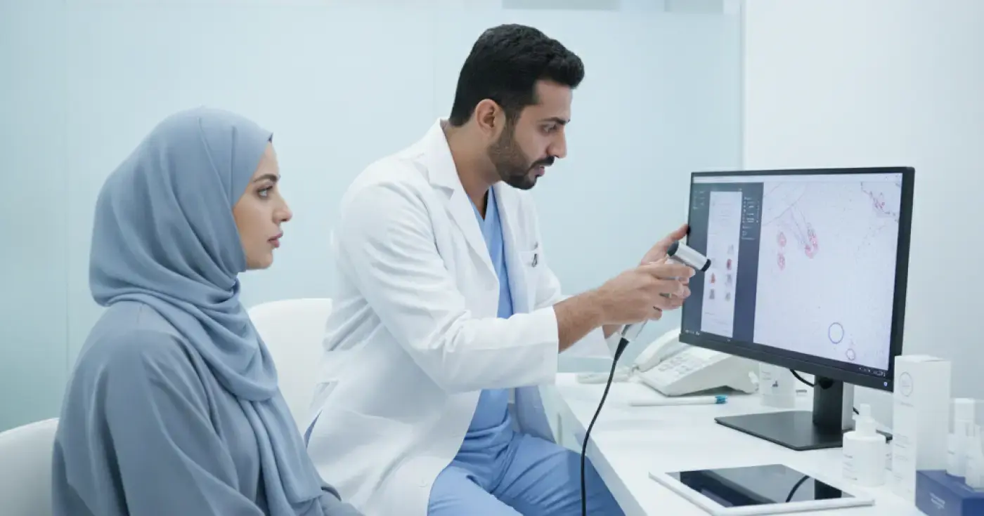 التشخيص المجهري لقشرة الرأس والتهاب فروة الرأس: دليل طبي شامل