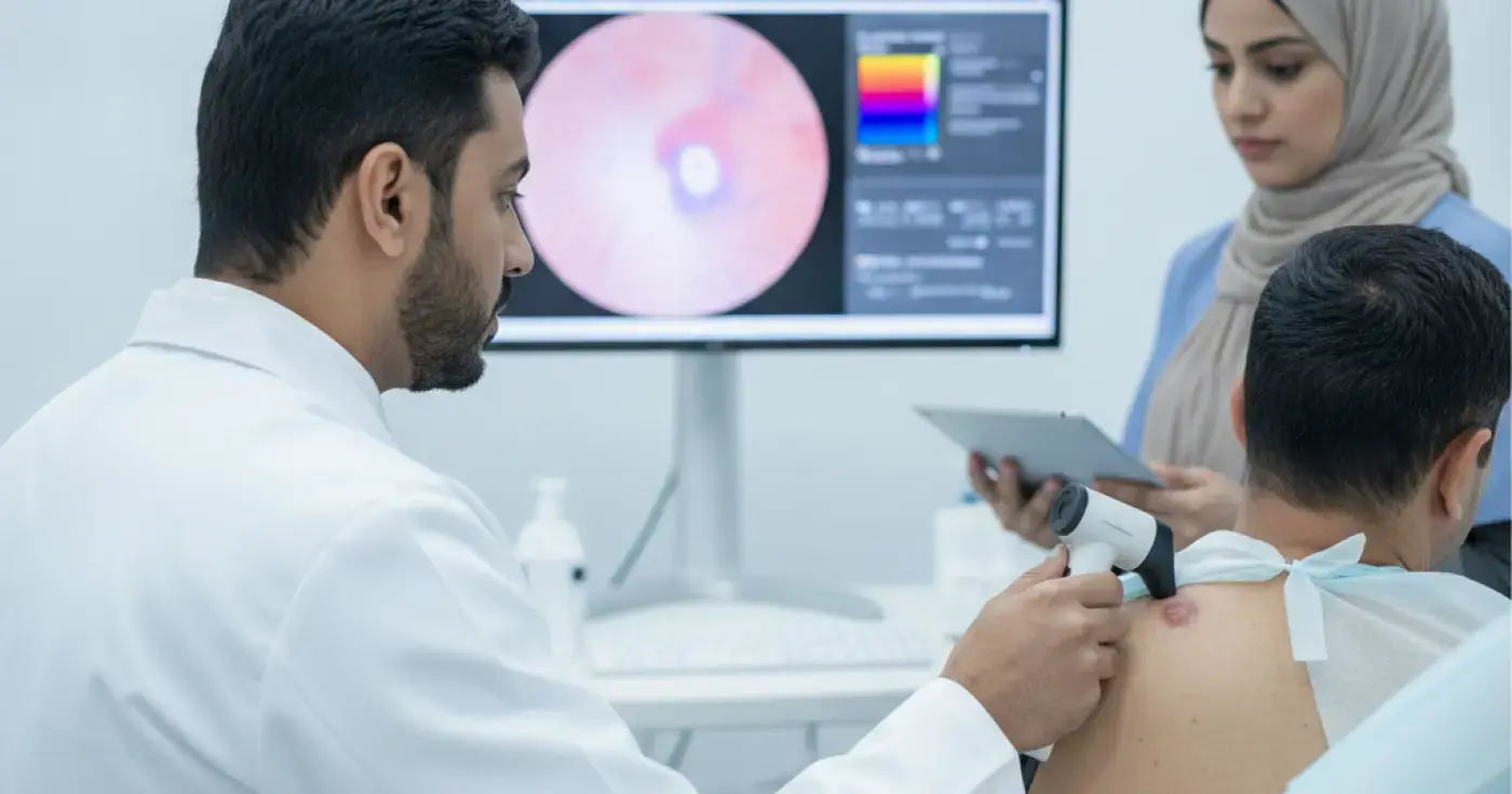 What Happens After an Abnormal Mole is Detected During an Exam?