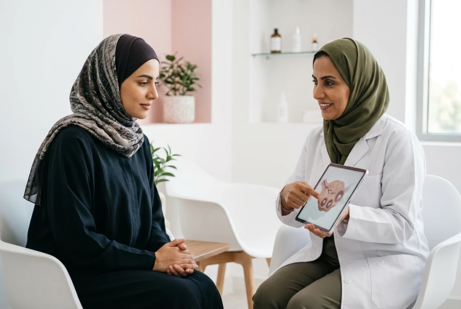 استشارة الخصوبة وتنشيط التبويض لمرضى تكيس المبايض (PCOS)