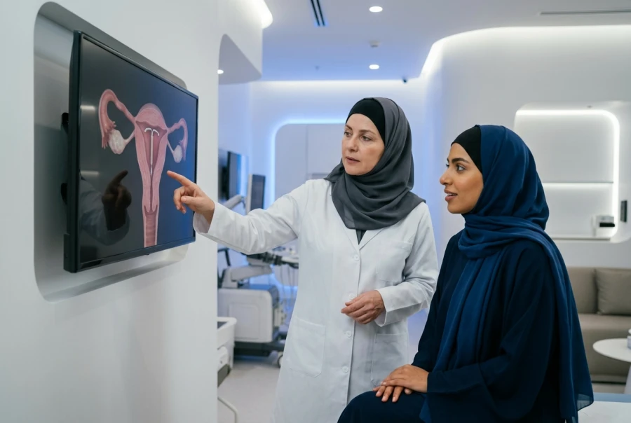 عملية تثبيت اللولب تحت إشراف السونار