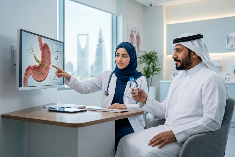 اختبار النفس لجرثومة المعدة