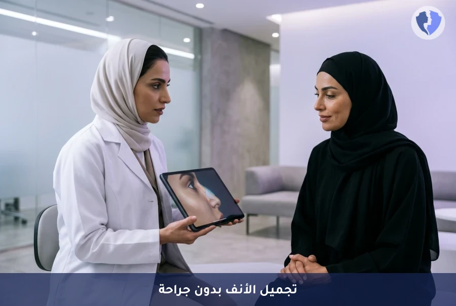 إجراء تجميل الأنف غير الجراحي (فيلر الأنف) - أنف متناسق بدون جراحة
