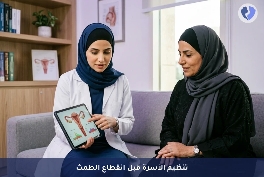 استشارة التثقيف حول تنظيم الأسرة (ما قبل انقطاع الطمث) - تنظيم أسرتك بأمان بعد الأربعين