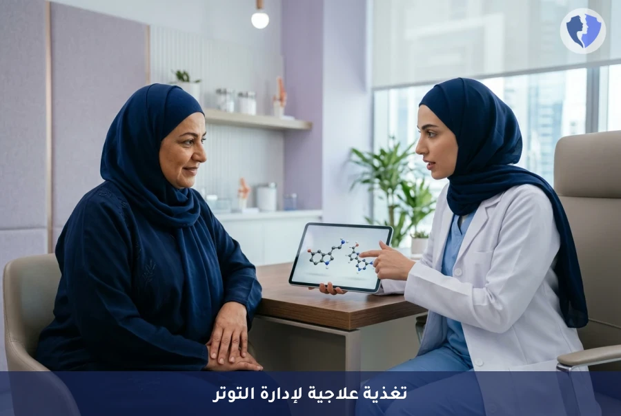 استشارة التغذية العلاجية وإدارة التوتر - استعد توازنك الغذائي والنفسي