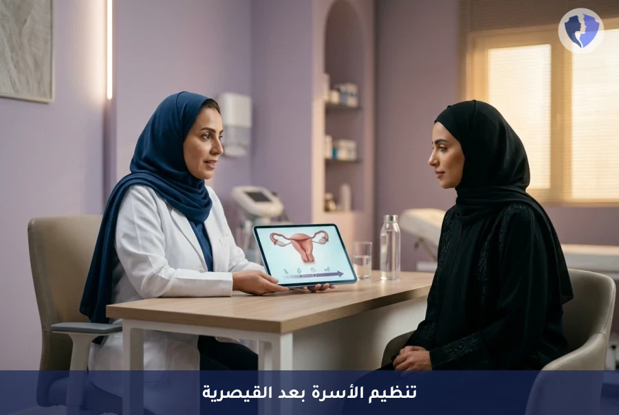استشارة تثقيفية حول تنظيم الأسرة بعد القيصرية - تثقيف المباعدة الآمنة بعد القيصرية