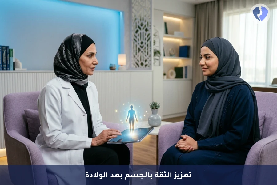 استشارة تقييم صورة الجسم والثقة بالنفس بعد الولادة - استعيدي ثقتك بعد الأمومة