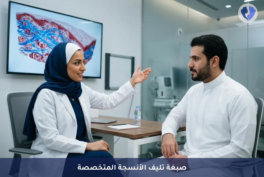 الصبغة الثلاثية النسيجية (Trichrome) - فحص تليف الأنسجة (Trichrome)