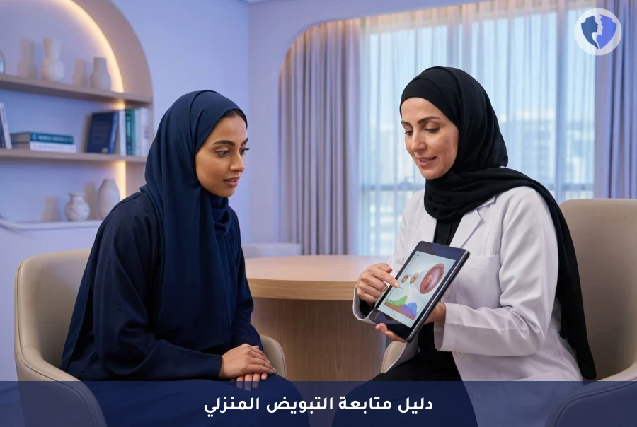 برنامج إرشاد فحص التبويض المنزلي - خططي لحملك بذكاء ودقة