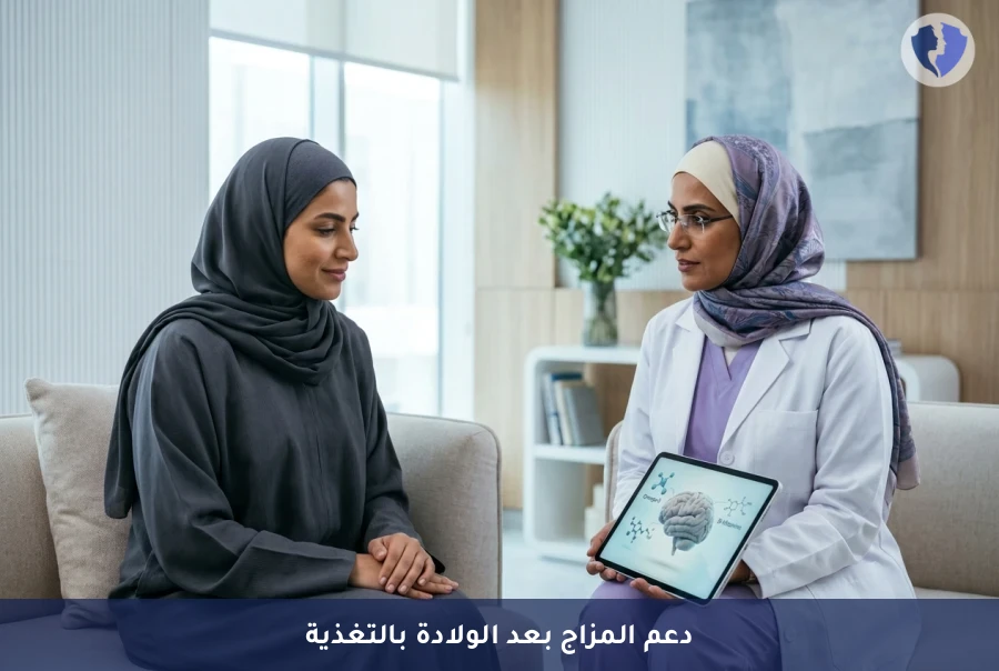 برنامج التغذية العلاجية للصحة النفسية بعد الولادة - توازني غذائياً لنفسية أفضل بعد الولادة