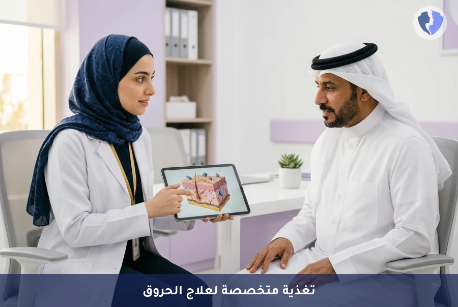برنامج التغذية العلاجية لمرضى الحروق - تغذية متكاملة لتعافي الحروق