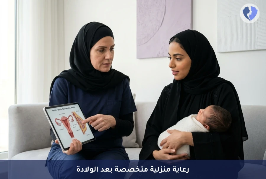 برنامج الرعاية المنزلية للقابلة بعد الولادة - رعاية متكاملة لك ولمولودك بالمنزل