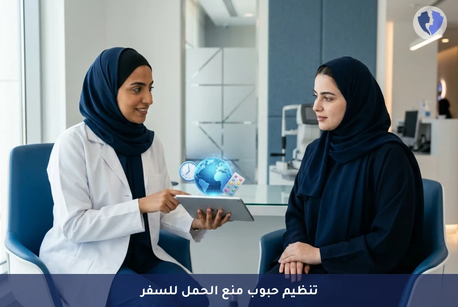 برنامج تثقيف حول السفر وإدارة مواعيد حبوب منع الحمل - سافري بأمان مع تنظيم حبوبك