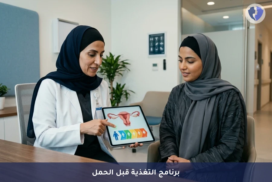 برنامج تقييم التغذية والوزن قبل الحمل - خطط لصحة جنينك بتغذية مثالية