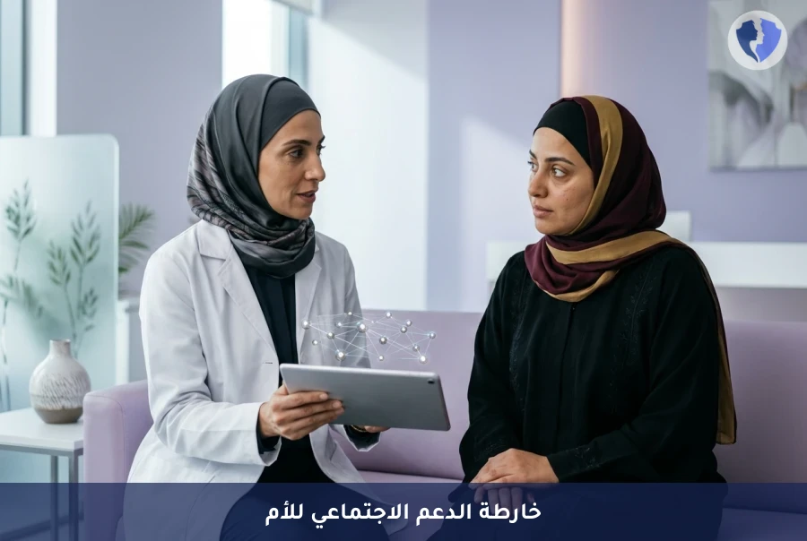 برنامج تقييم العزلة الاجتماعية والدعم النفسي - عززي دعمك الاجتماعي بعد الولادة