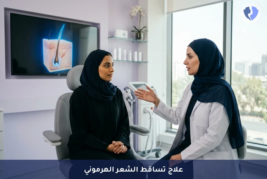 برنامج تقييم وعلاج تساقط الشعر الهرموني (Postpartum Telogen Effluvium) - استعيدي حيوية شعرك بعد الولادة