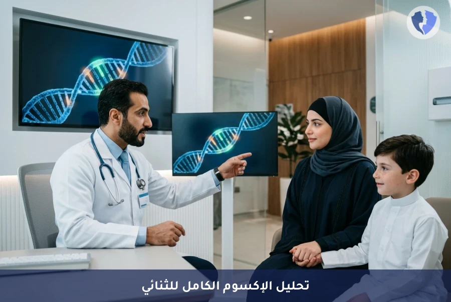 تحليل التسلسل الكامل للإكسوم لشخصين (WES Duo) - فحص جيني شامل للعائلة