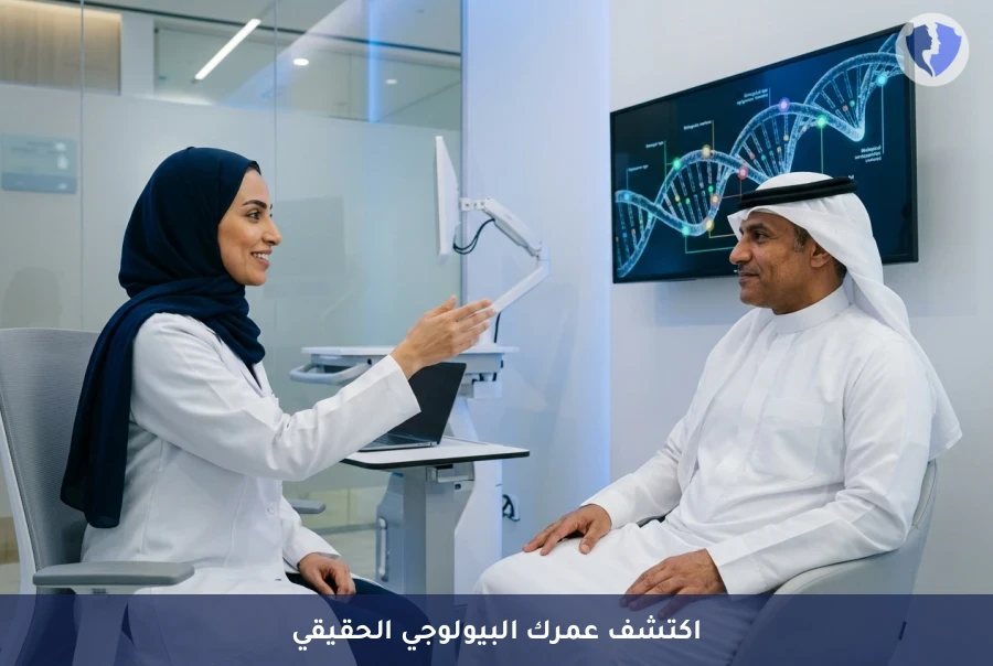 تحليل العمر البيولوجي (ساعة الإبيجينتيك) - اكتشف عمرك الحقيقي الآن