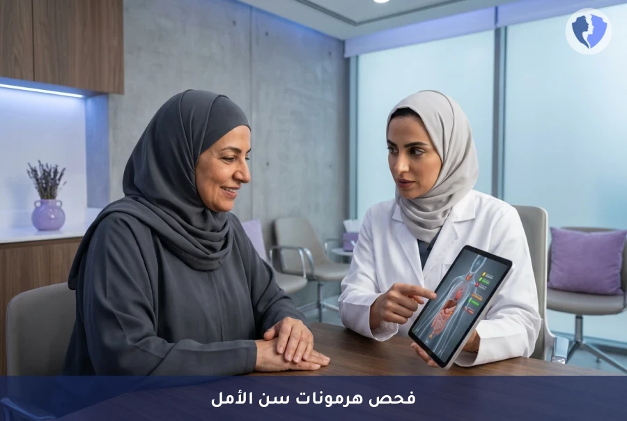 تحليل الفحص الهرموني الشامل لانقطاع الطمث (FSH, LH, E2, PRG) - توازني واطمئني بعد الأربعين