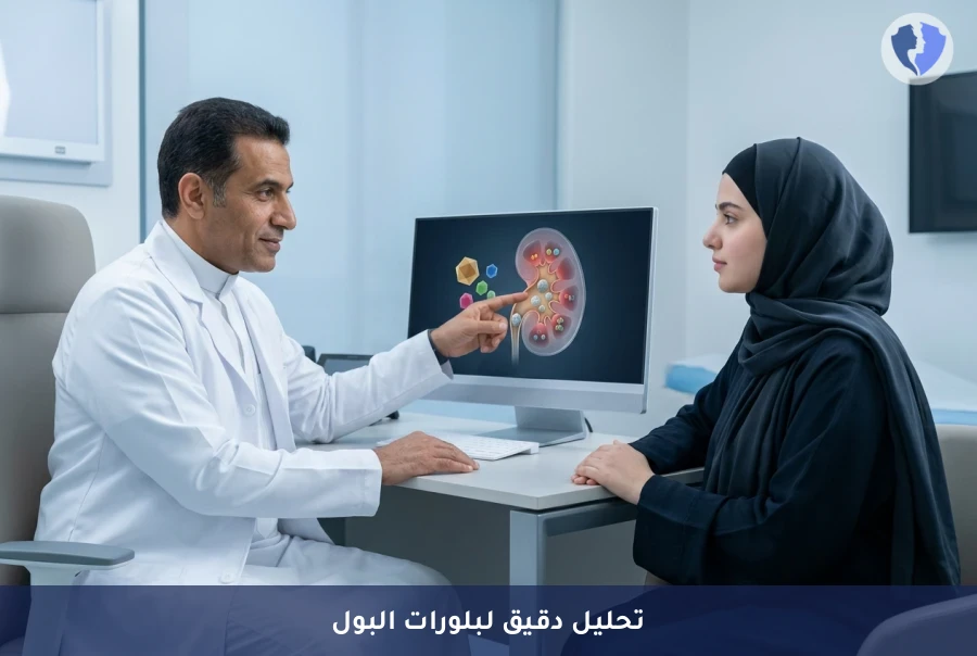 تحليل بلورات البول بالمجهر المستقطب - فحص بلورات البول الدقيق
