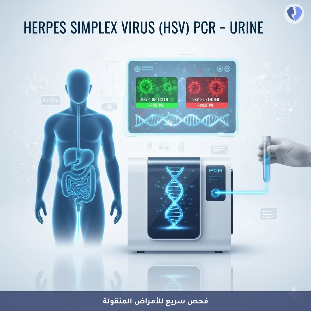 تحليل فيروس الهربس البسيط النوع 1 و 2 في البول (HSV PCR - Urine) - فحص الهربس عن طريق البول