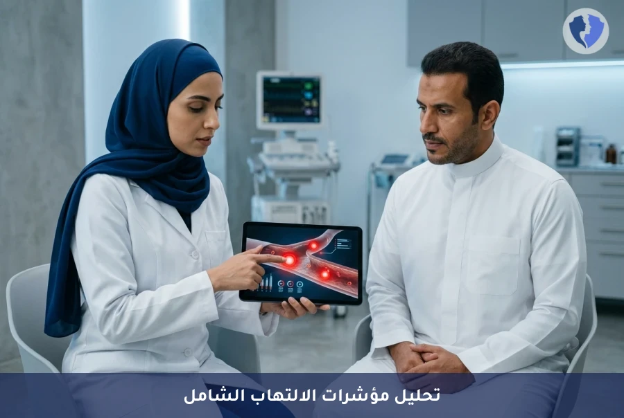 تحليل مؤشرات الالتهاب (hs-CRP & ESR) - اكتشف مستويات الالتهاب في جسمك