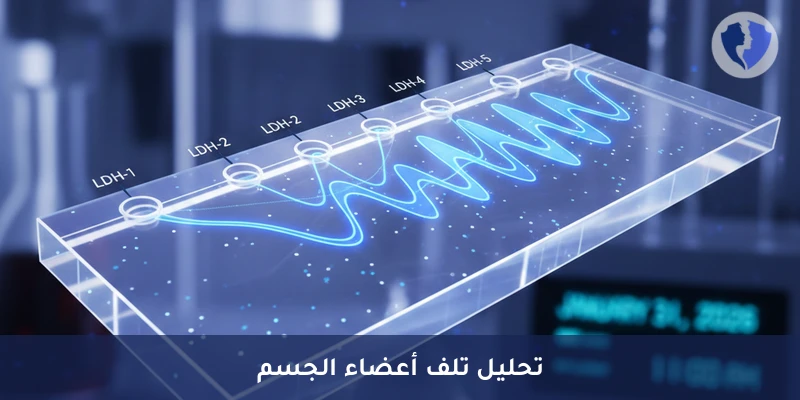 تحليل نظائر إنزيم LDH بالترحيل الكهربائي (LDH Isoenzymes) - تحليل LDH لتحديد مصدر التلف