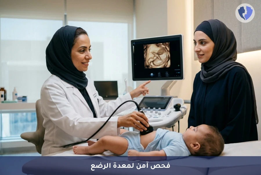 تصوير تضيق بواب المعدة بالسونار (Pyloric Ultrasound) - اطمئن على صحة رضيعك الهضمية