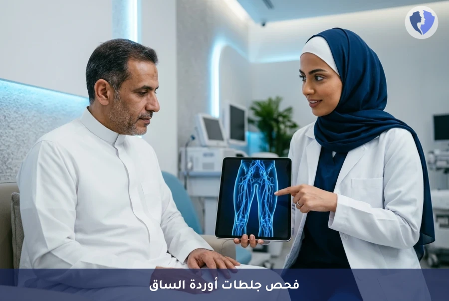 تصوير دوبلر ملون لأوردة الطرف السفلي - اطمئن على سلامة أوردة ساقيك