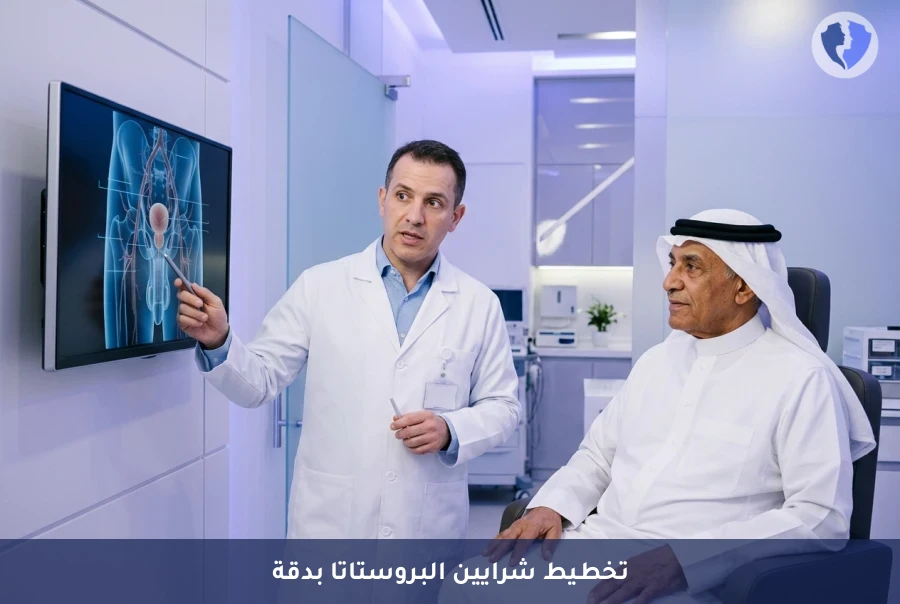 تصوير مقطعي بالأوعية الدموية لتخطيط انصمام الشريان البروستاتي (PAE) - دقة متناهية لتخطيط علاج البروستاتا