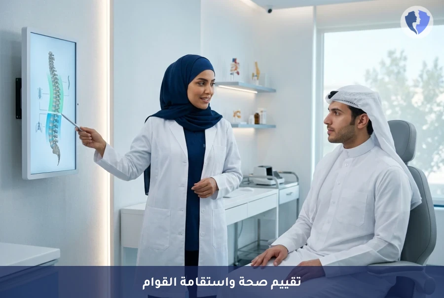تقييم استقامة القوام والعمود الفقري - استعد استقامة ظهرك وصحتك