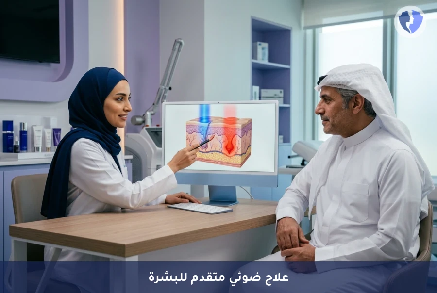 جلسة العلاج الضوئي الديناميكي (PDT) - بشرة متجددة بالعلاج الضوئي المتطور