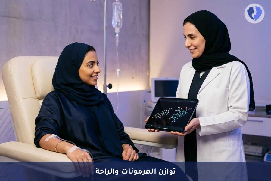 جلسة المحلول الوريدي لدعم التوازن الهرموني (IV Therapy) - توازن هرموني مثالي لصحة المرأة