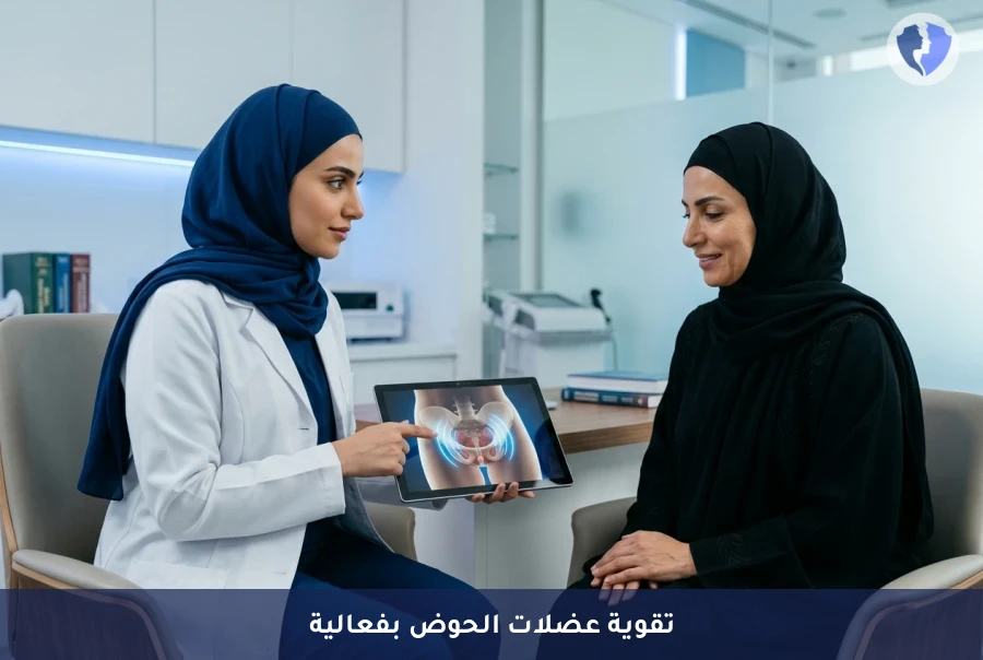 جلسة تحفيز عضلات الحوض الكهرومغناطيسية (EMSELLA) - استعيدي ثقتك مع تقنية إمسيلا لتقوية عضلات الحوض