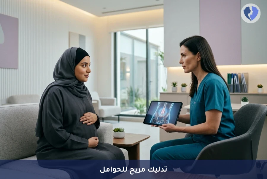 جلسة تدليك ما قبل الولادة - راحة متكاملة خلال حملك