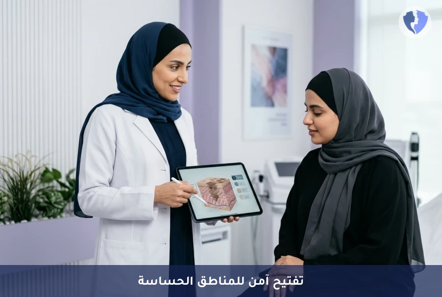 جلسة تفتيح منطقة الفرج والتقشير الكيميائي - استعيدي نضارة وثقة منطقتك الحساسة