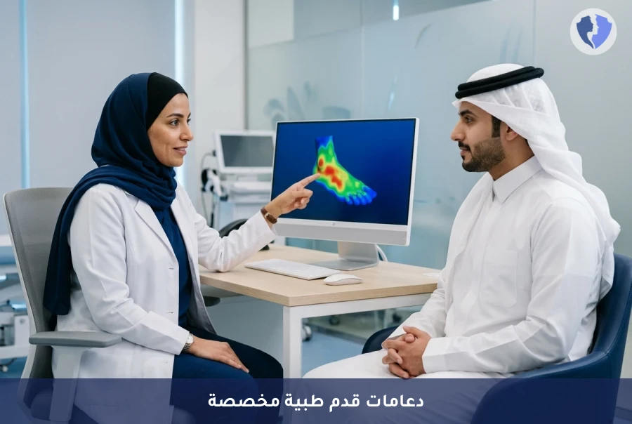 جلسة تفصيل دعامات القدم الطبية المخصصة - خطوات مريحة وحركة بلا ألم