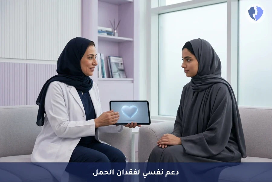 جلسة تقييم ودعم الحزن المرتبط بفقدان الحمل أو الولادة - تجاوزي ألم فقدان الحمل بأمان