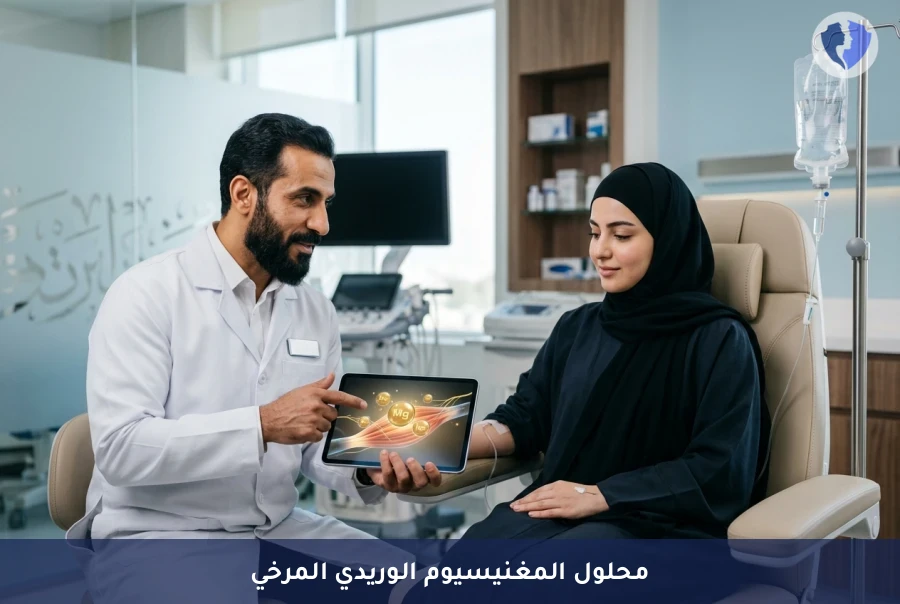 جلسة حقن وريدي للمغنيسيوم (IV Magnesium) - هدئ عضلاتك بمحلول المغنيسيوم المنعش