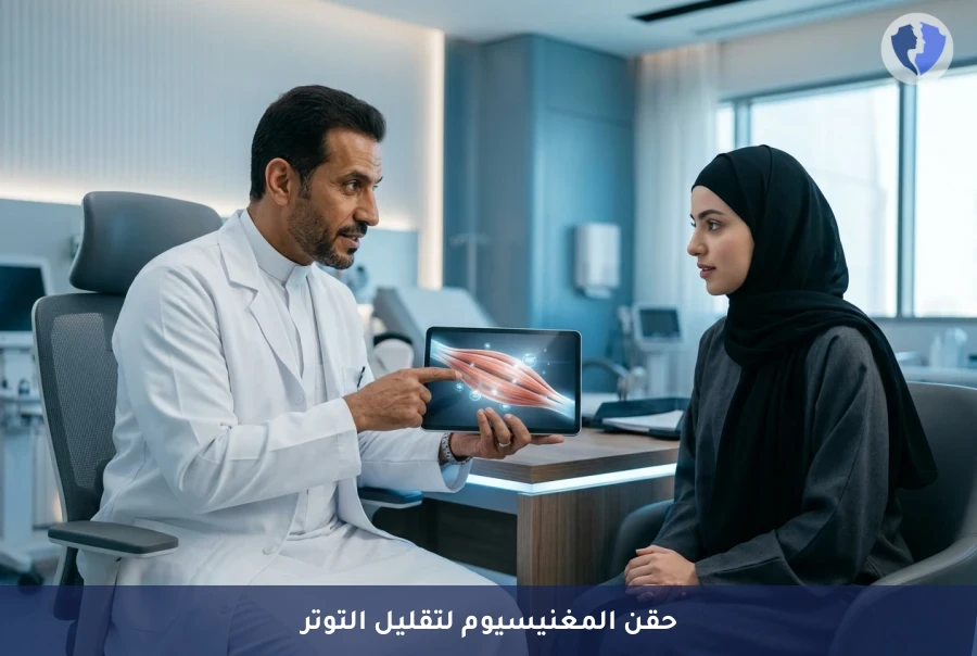 جلسة حقن وريدي لمحلول المغنيسيوم (IV Magnesium) - وداعاً لتشنج العضلات بمحلول المغنيسيوم