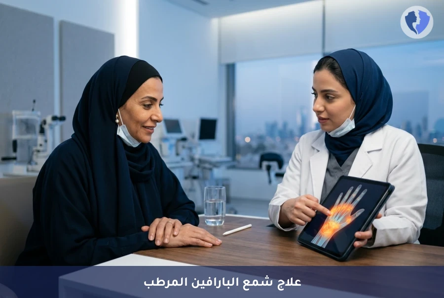 جلسة علاج بشمع البارافين (Paraffin Wax Therapy) - نعومة فائقة وراحة للمفاصل
