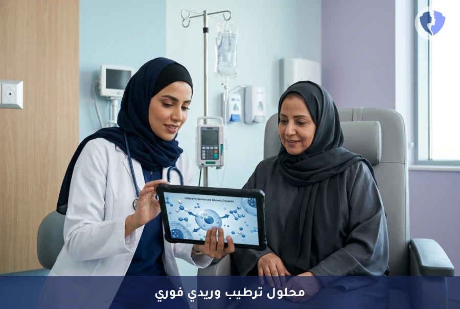جلسة محلول الترطيب الوريدي (IV Hydration) - استعد نشاطك بالترطيب الفائق