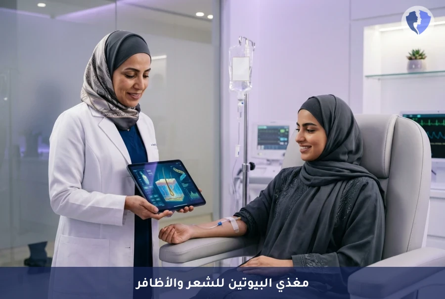 جلسة مغذي البيوتين الوريدي (Biotin IV) - شعر قوي وأظافر صحية